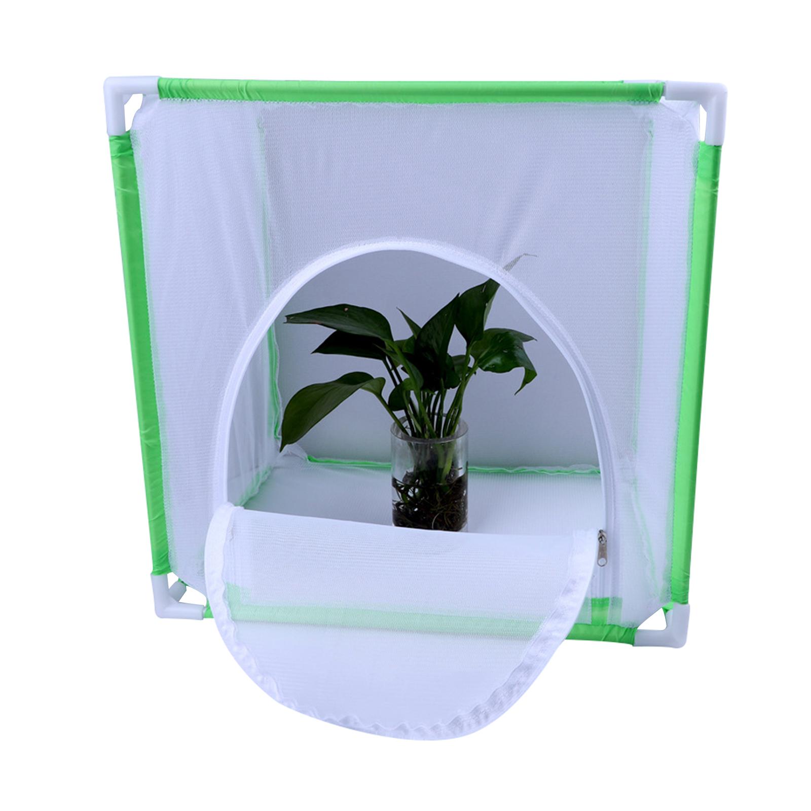 Collapsible Butterfly Habitat Insect Mesh Cage Butterfly Terrarium Zipper for Garden Outdoor Raising Insects Observation 30x40cm
