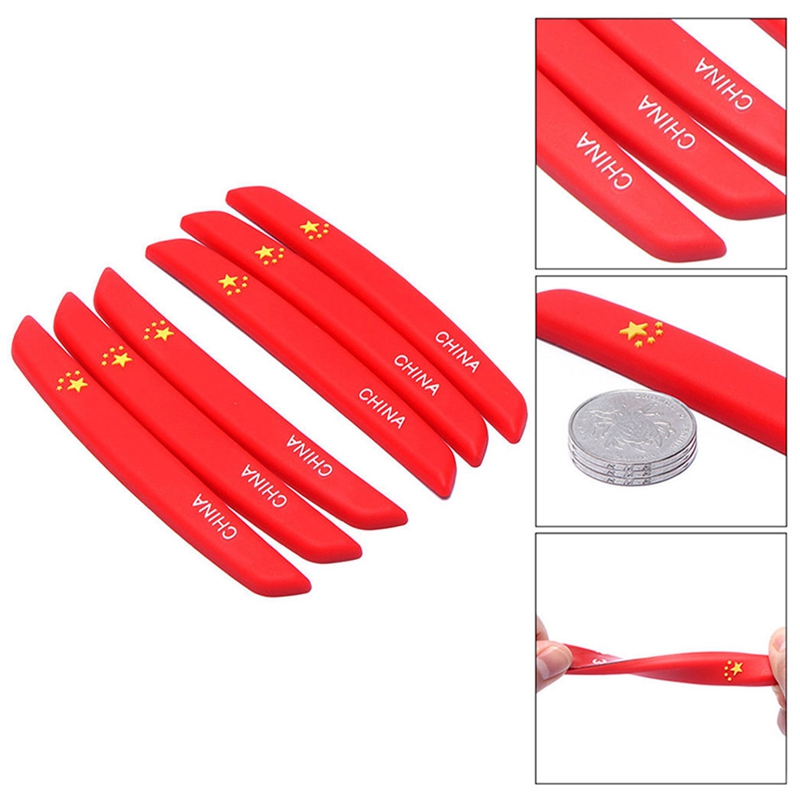 6/4Pcs Car Door Edge Protection Guards Buffer Trim Molding Protection Strip Scratch Protector Car Door Crash Bar for Audi BMW