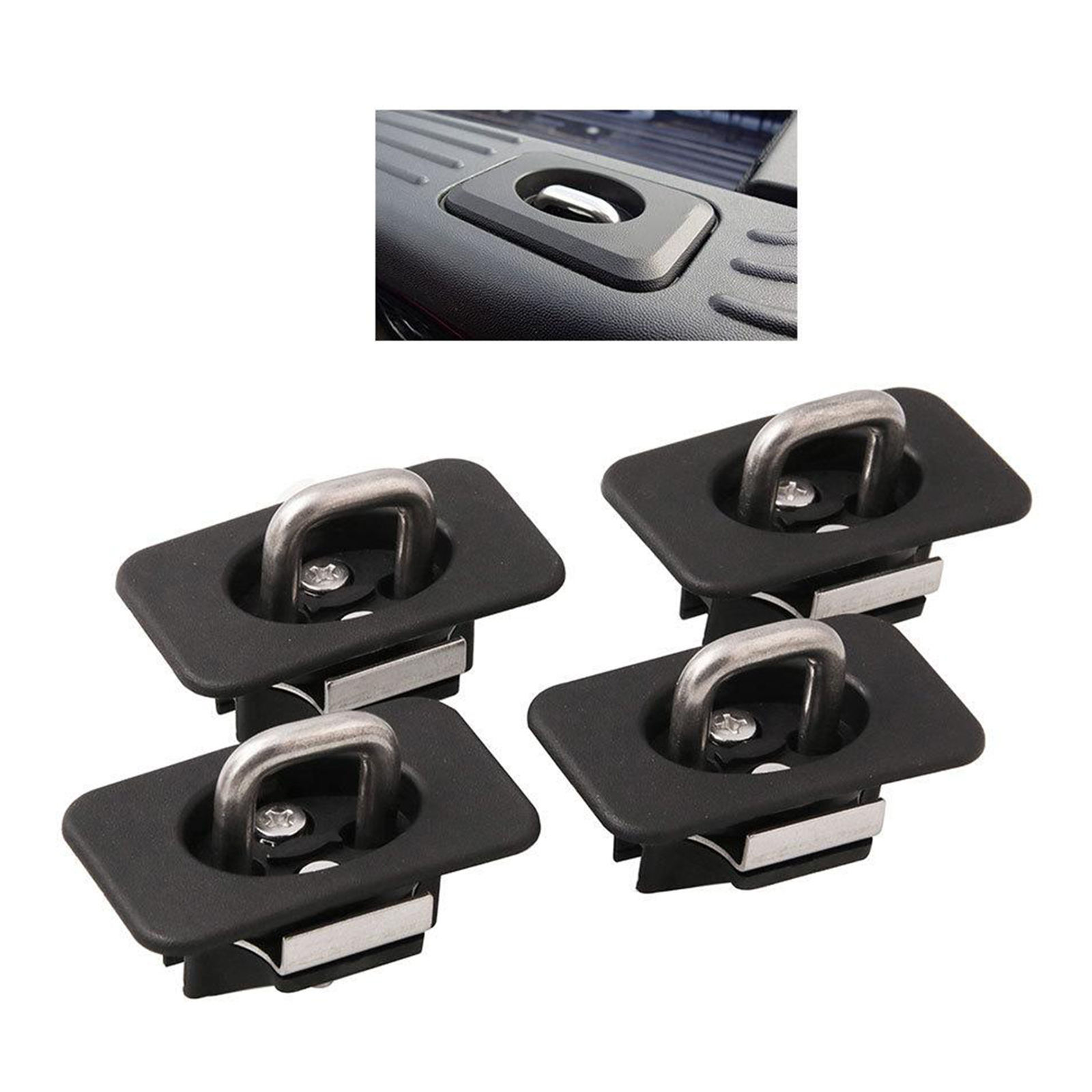 4x Truck Tie-Down Anchors Hook Fit for  Raptor F 150 1998-2014 Car Part