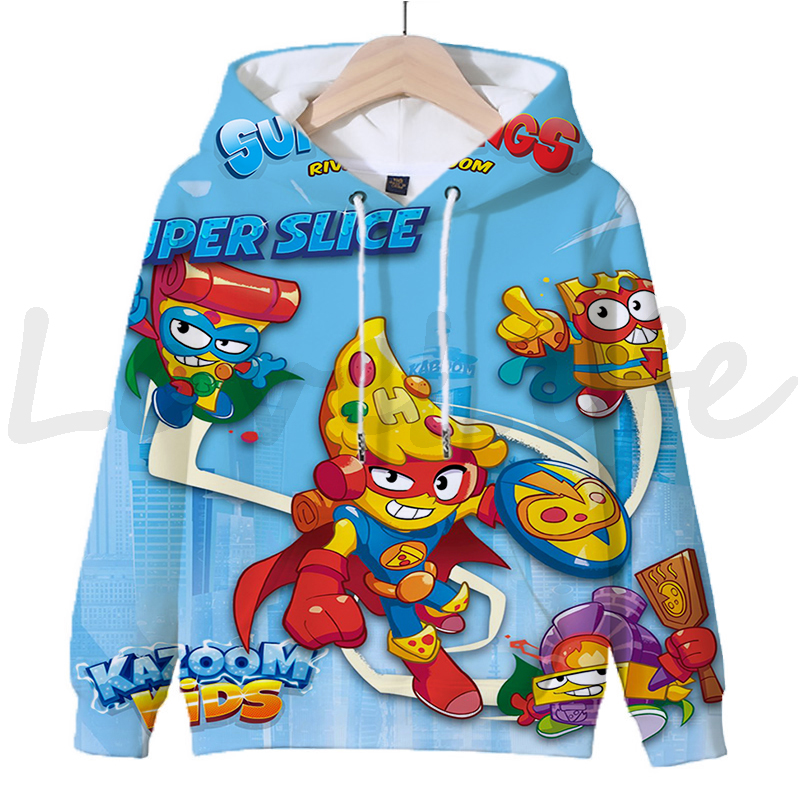 com capuz moletom superthings kazoom meninos meninas pulôver outono topos sudadera