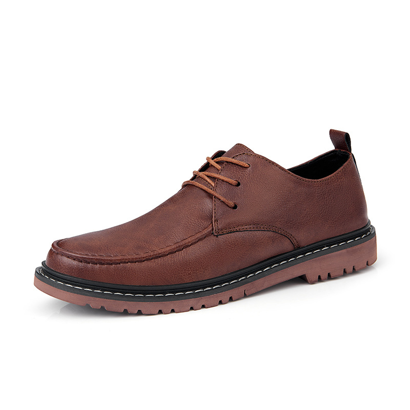 sapatos de couro retro sapatos masculinos tendência