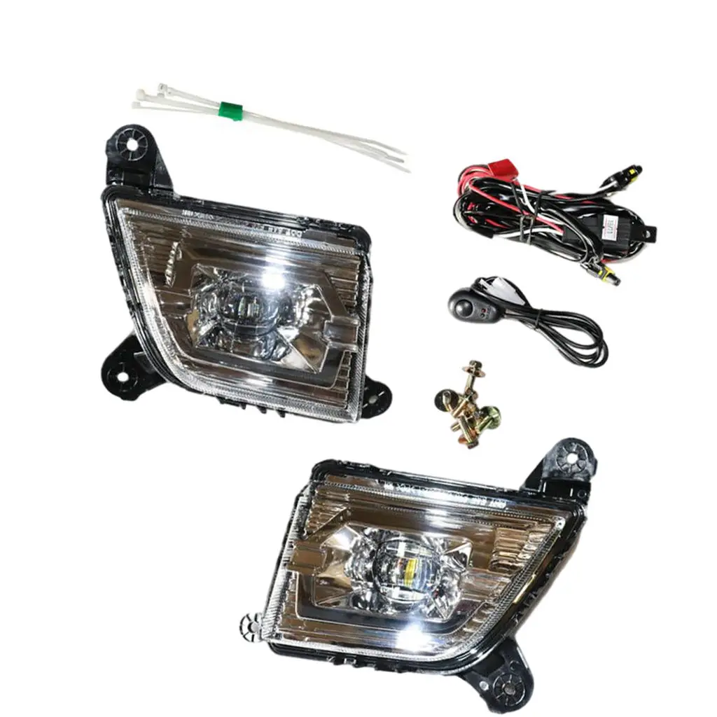 1 Pair Fog Lights Lamps Assembly for Chevy Silverado 2019-2021 Spare Parts