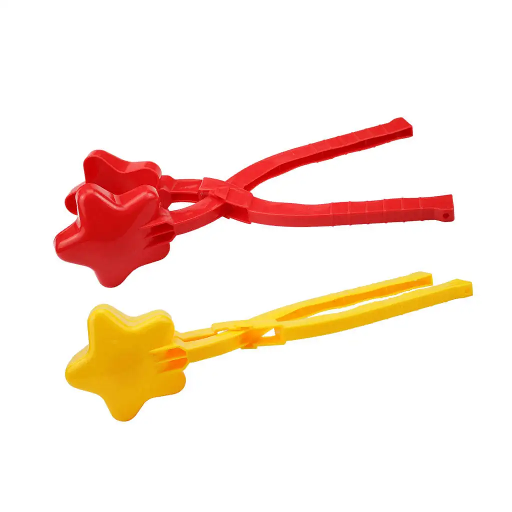 Star Shaped Snowball Maker Snow Scoop Clip Sand Clay Mold Kids Winter Playing Games Toys