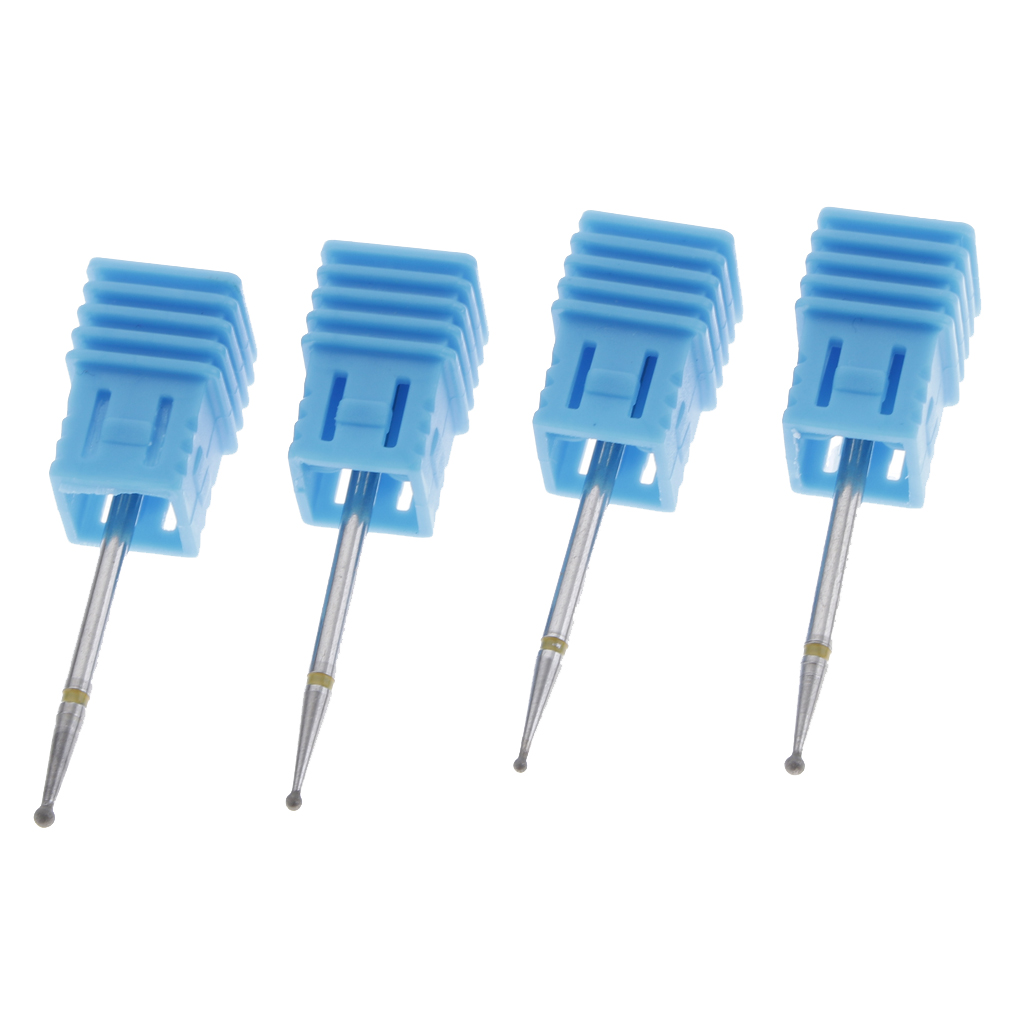 4x Nail Art Drill Bits Ball Style 3/32