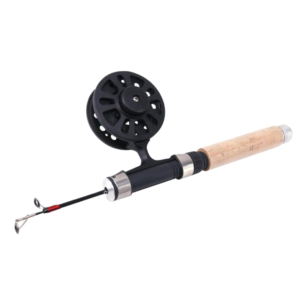 Vara de Pesca Vara de Pólo de Gelo e Carretel Conjunto Forte Kits Combinação Pesca Tackles 1 2 vara de pólo de gelo e carretel combinação pesca tackles