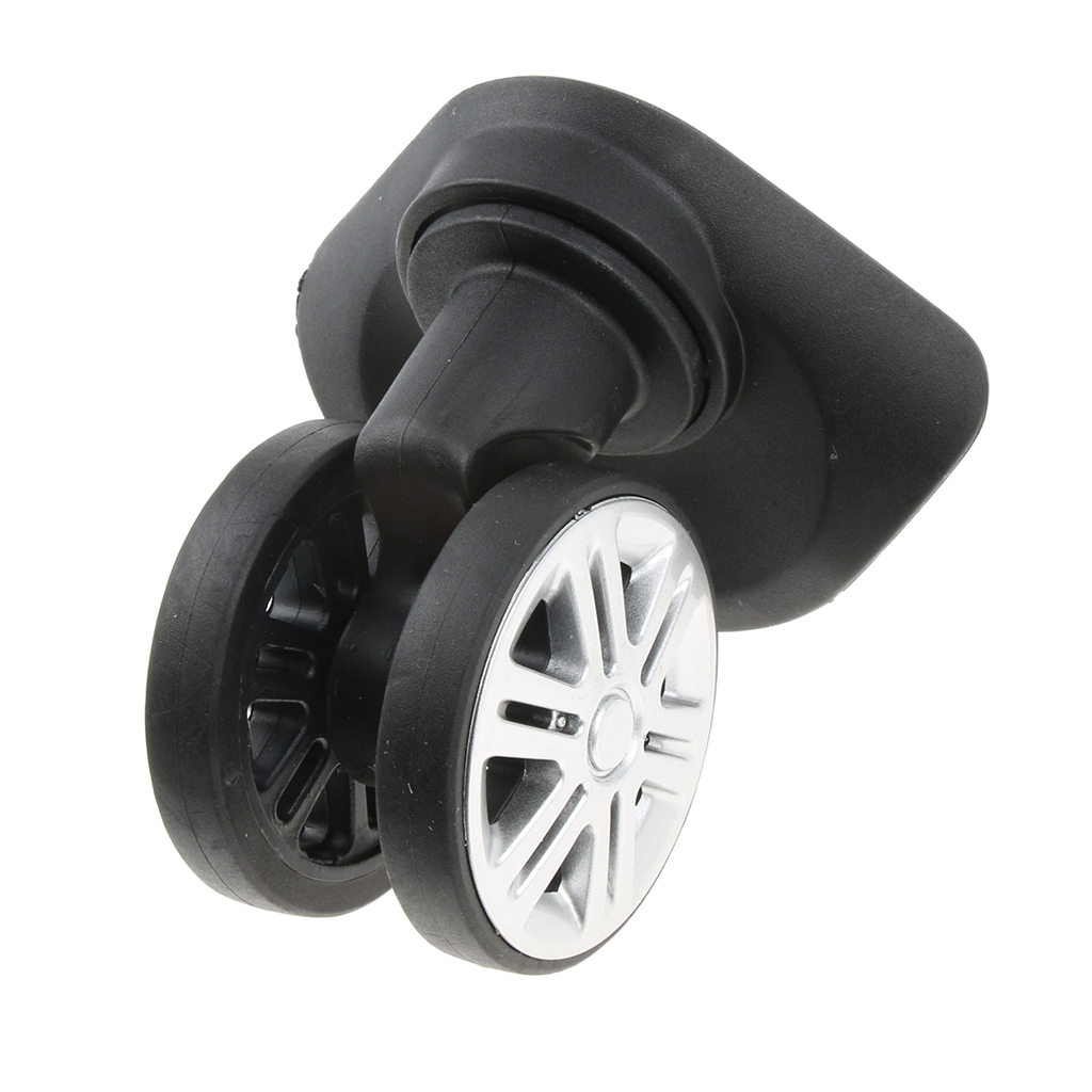 2 x Suitcase Luggage Trolley Dual Roller Mute Wheels Replacement Casters A19