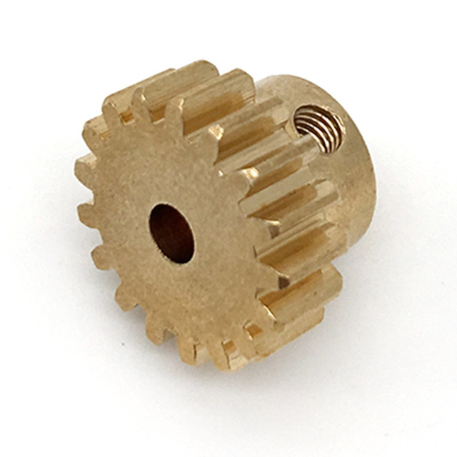 2pcs Brass Motor Gears 17t Golden Pinion Cogs For Wltoys