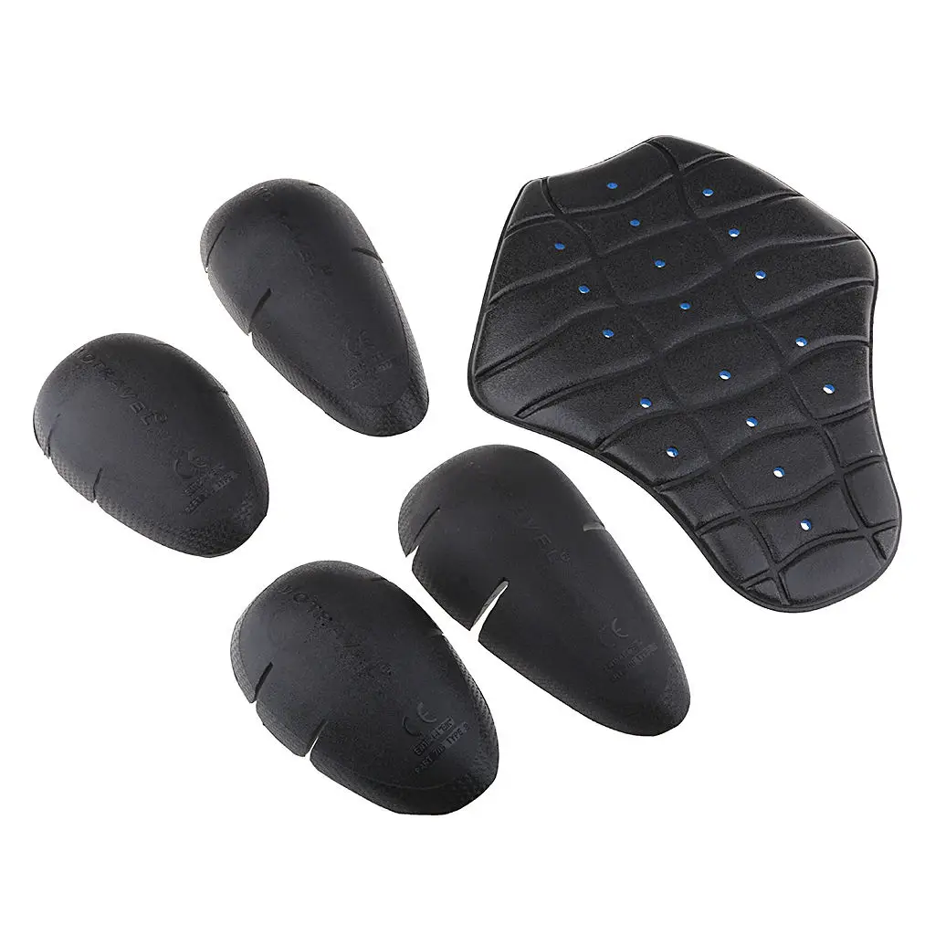 Motorcycle Riding Detachable Armor Shoulder & Knee & Back Protection Pads