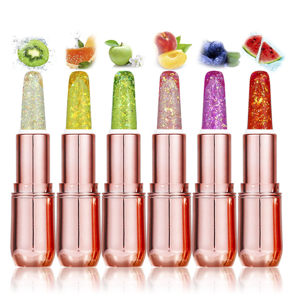 6 Flavor Crystal Jelly Lipstick Charming Moisturizing  Color Changing