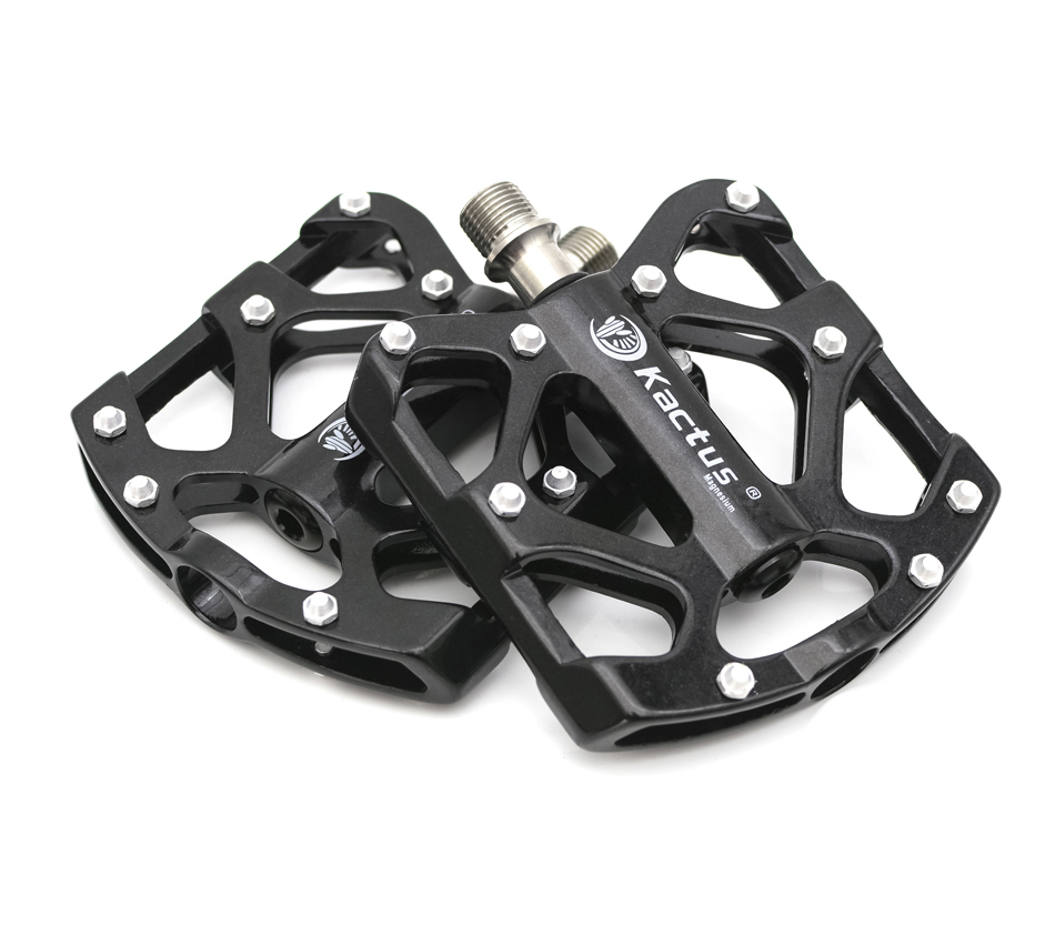 KACTUS Ultralight Titanium Axle MTB Road Bike Pedals Magnesium Alloy Body BMX Anti Skid XC DH 18T Cycling Part MTB Accessories