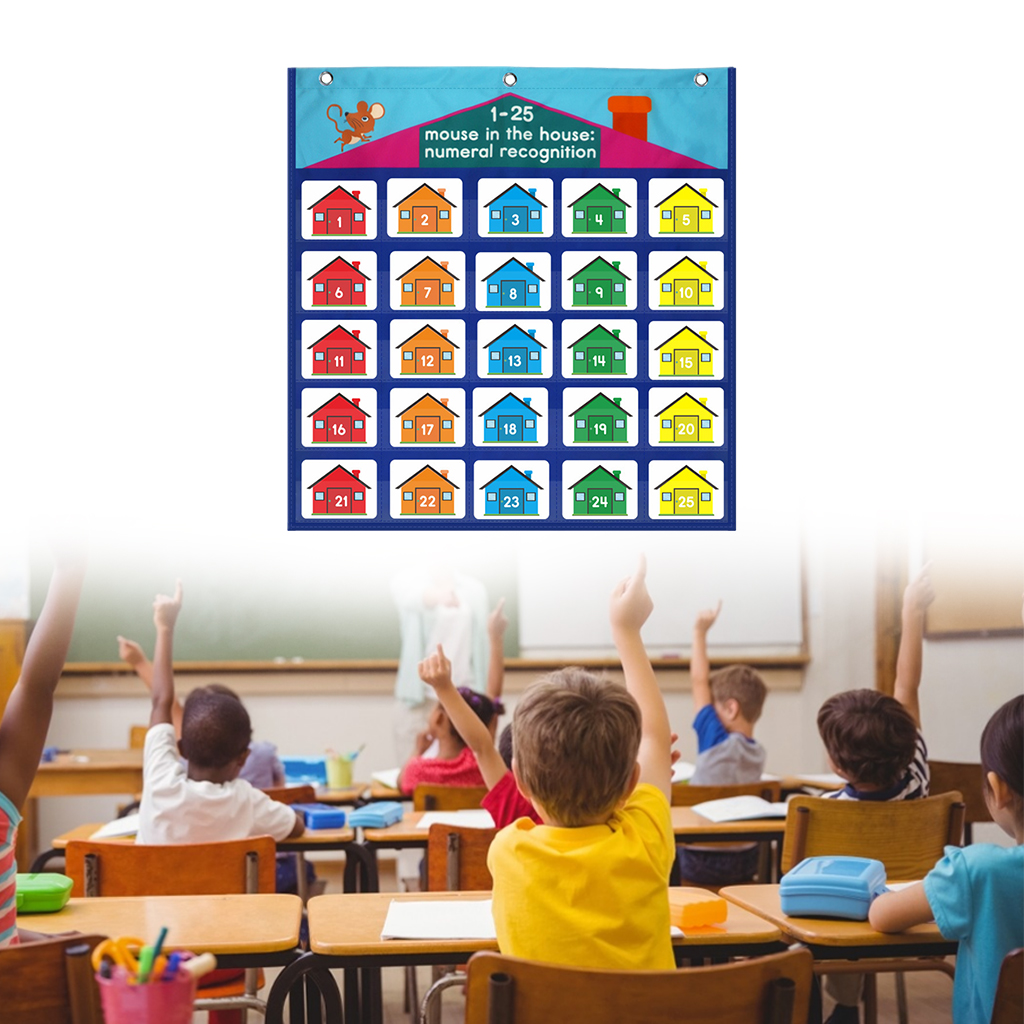 Hide and Seek Games Number Color Learning Educational Chart Classroom Supplies Home School Supplies