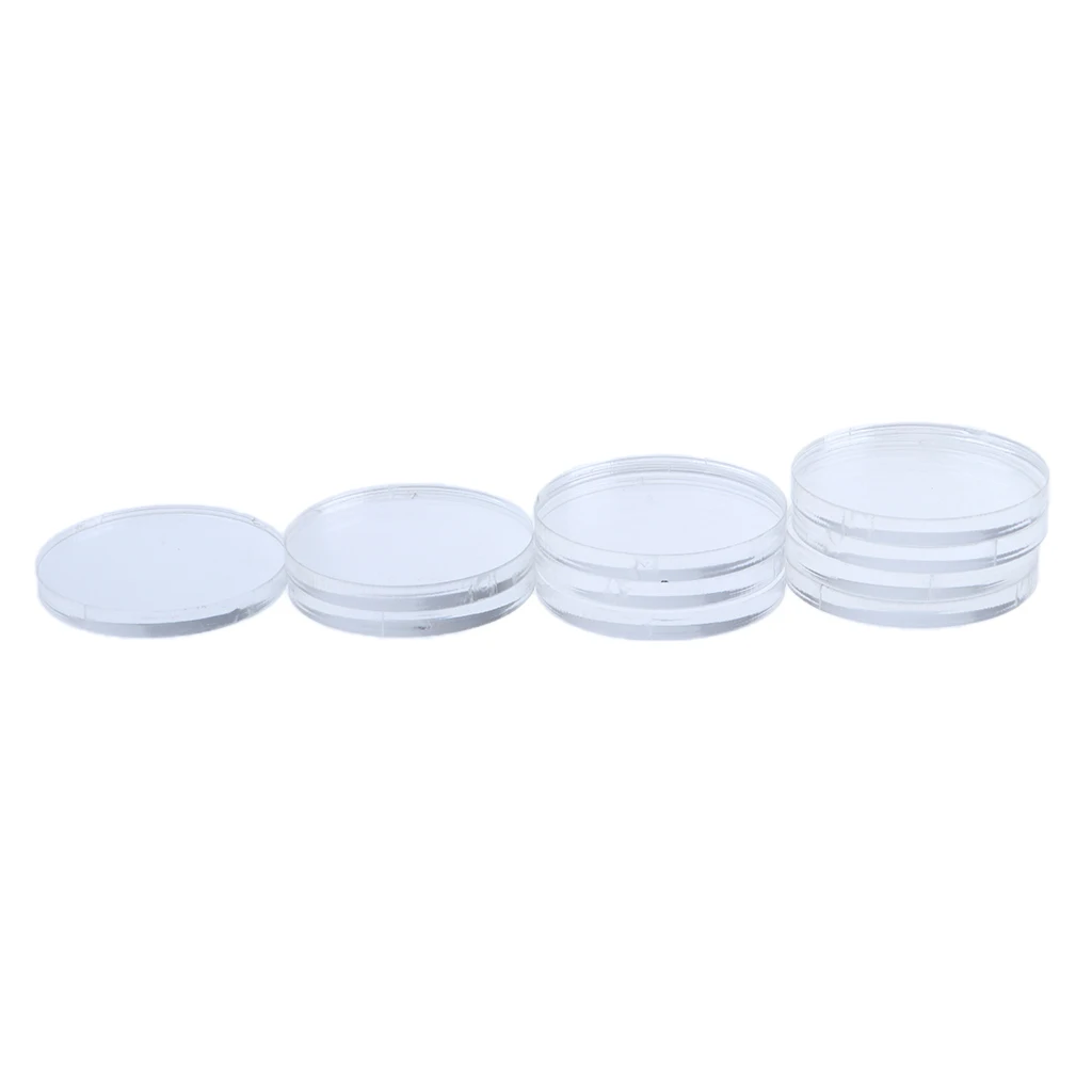 10pcs Round Transparent Acrylic Bases - for , , Wargaming