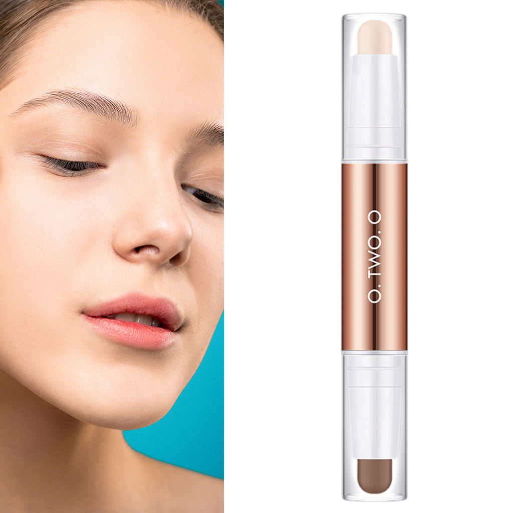 Highlight Contour Stick Double-Head Double-Side Contour Pen for Eyeshadow Embellish Clavicle