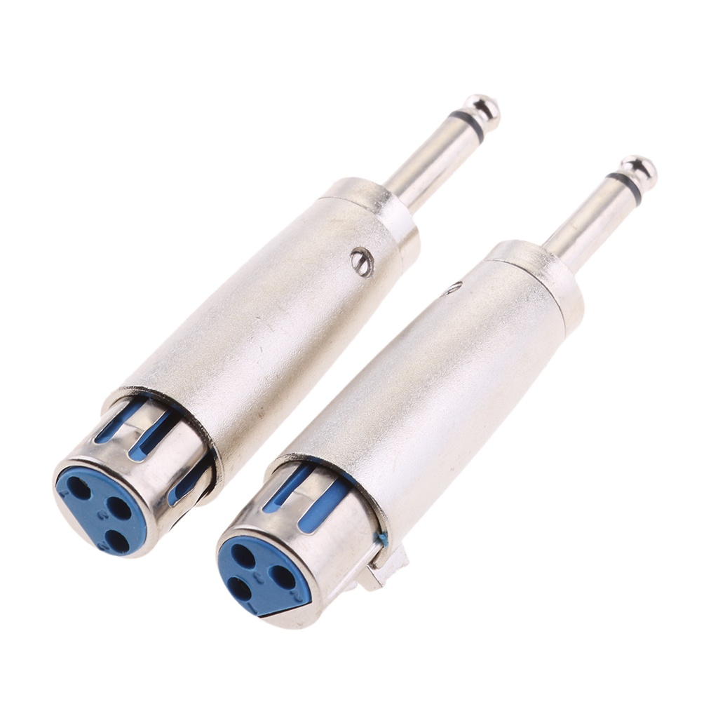 3 Pin XLR Female Connector to 6.3mm Male Connector Adapter A