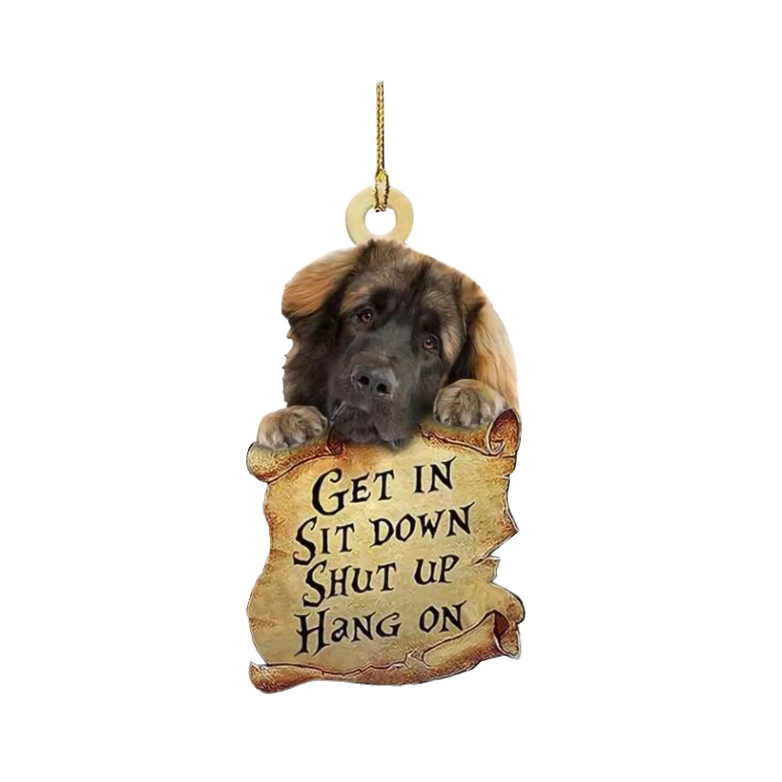 Dog Crystal Necklace High Quality Leonberger Crystal Animals USA Pendant 