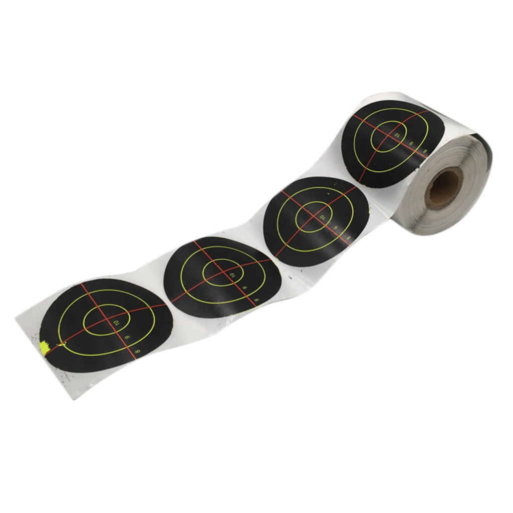 250pcs High Visibility Reactive  Shooting Paper Target Stickers