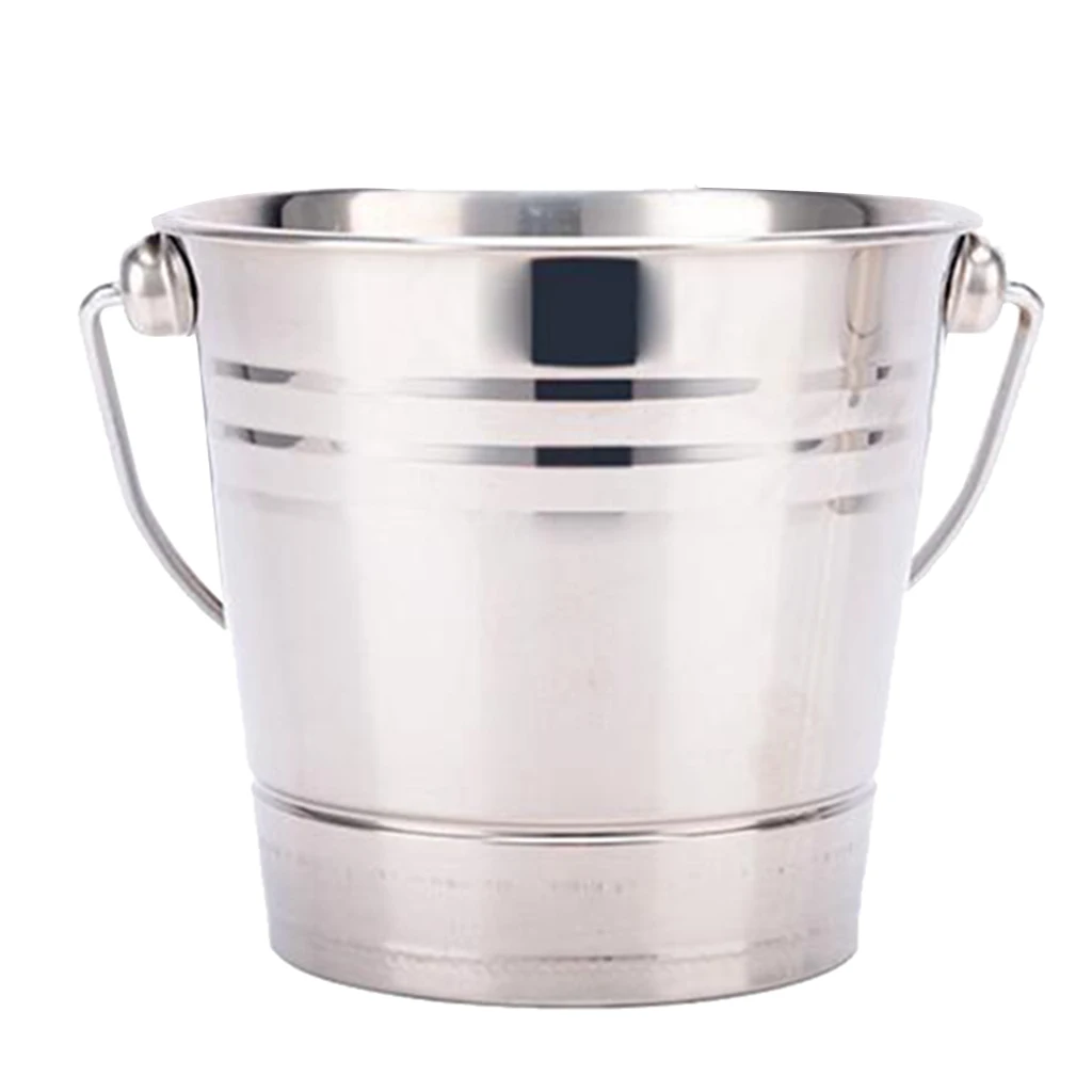 Stainless Steel Ice Bucket, Freeze Container, Countertop Display