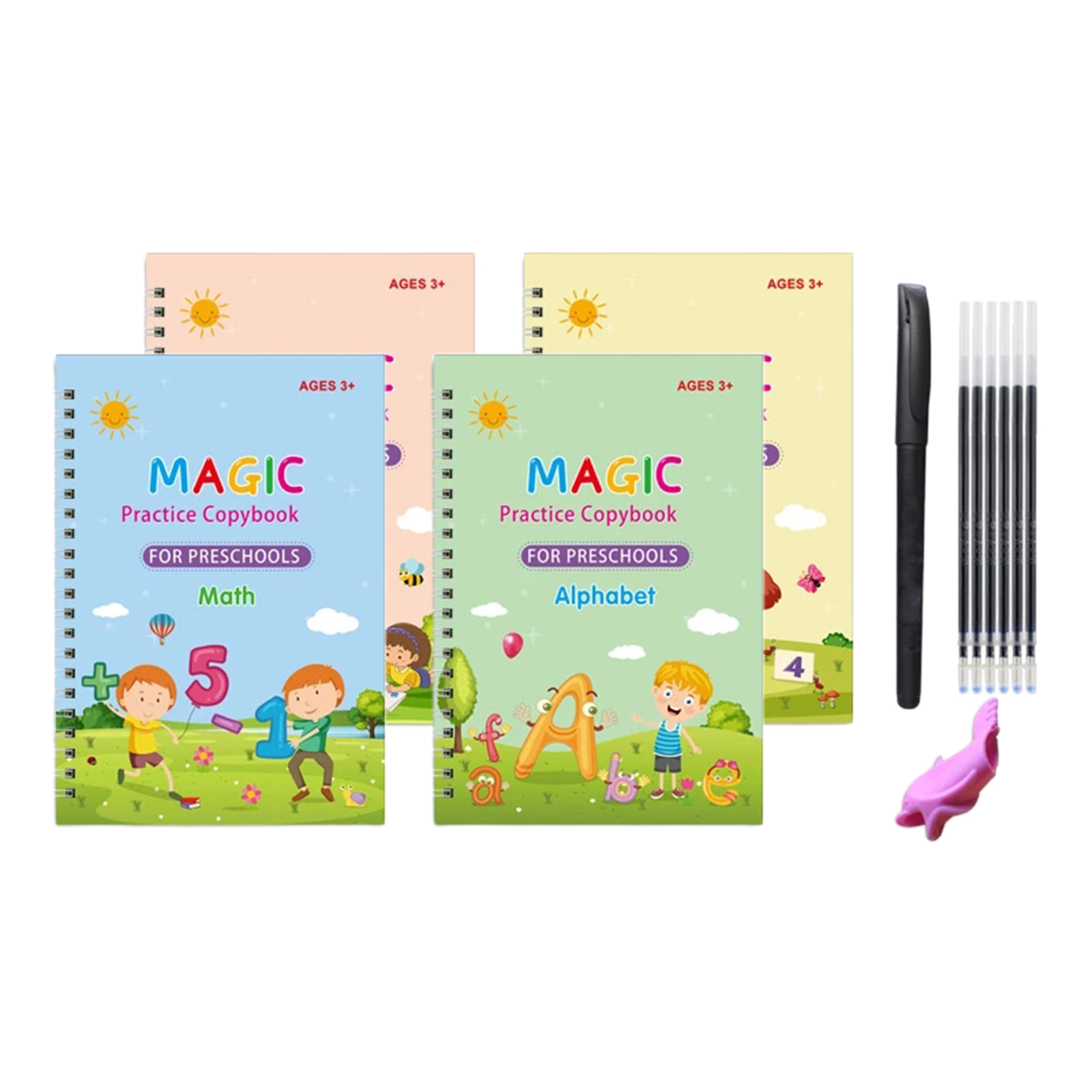 Kids Practice Copybook Reusable Handwrite Practic Calligraphy Copybooks Children Baby Kids Kindergarten Drawing Supplies