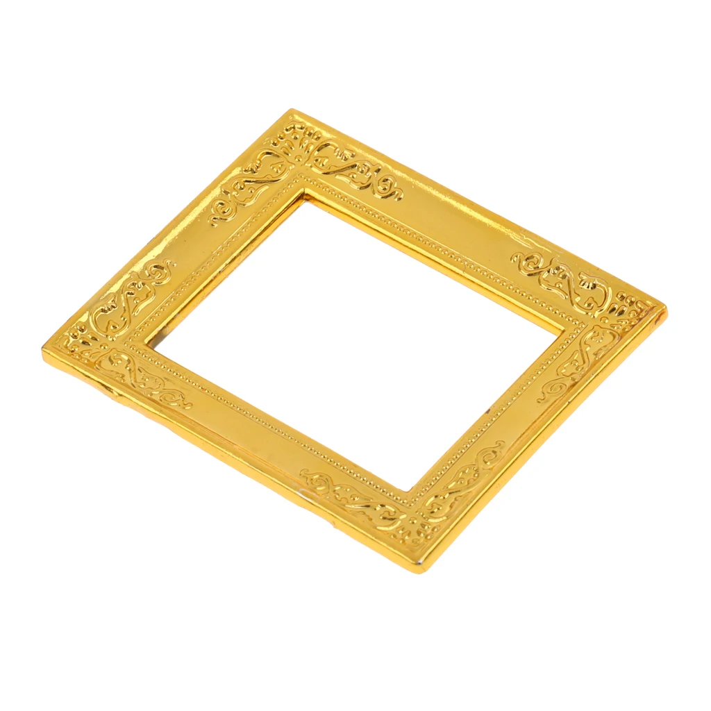 1:12 Dollhouse Decoration - Miniature Rectangular Frame Photo Frame