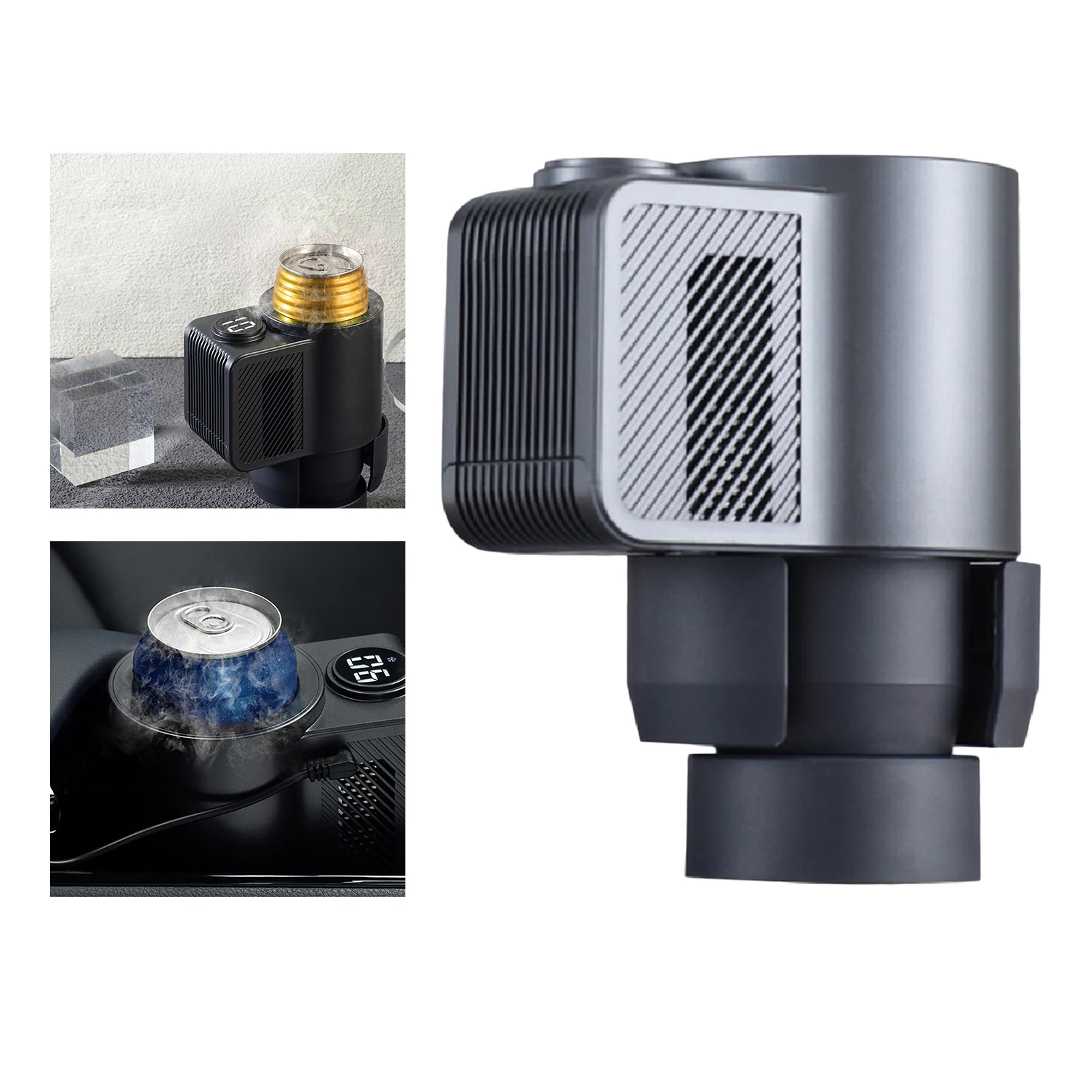 2 In 1 Car Cup Cooler Warmer Auto Cooling and Heating Cup Holder for Water Coffee Beverage Milk Heater Cooler