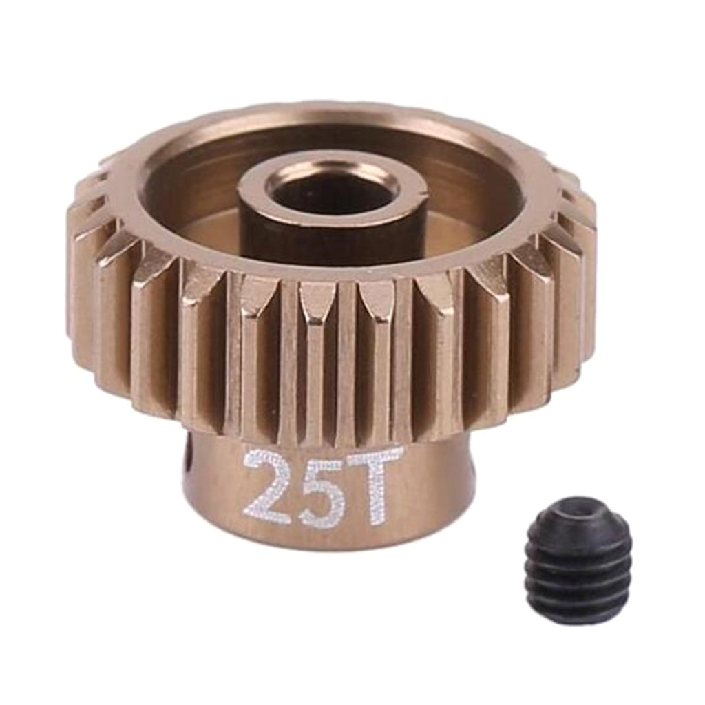 RC 25T Tooth 14.2mm Motor Gear Set for 1/10 RC  Car Climbing Truck Upgrade Parts Aluminum Pinion (48P)