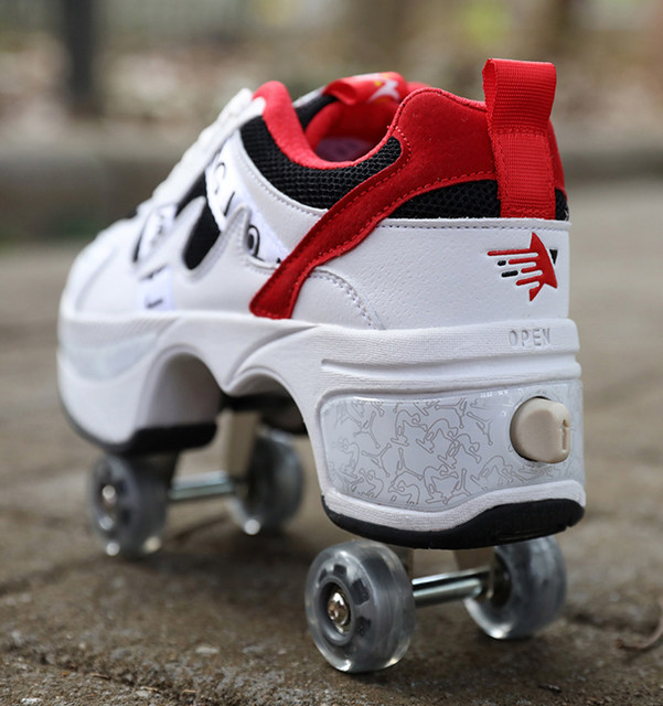 Sapatos Deform Roller Skate para mulheres, patins de 4 rodas