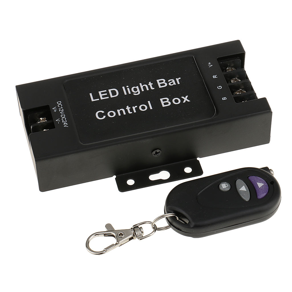 LED Light Flasher Flash Strobe 7 Modes Controller Box with Wireless Remote Control For DC 12V Car Truck Motorcycle Vehicle