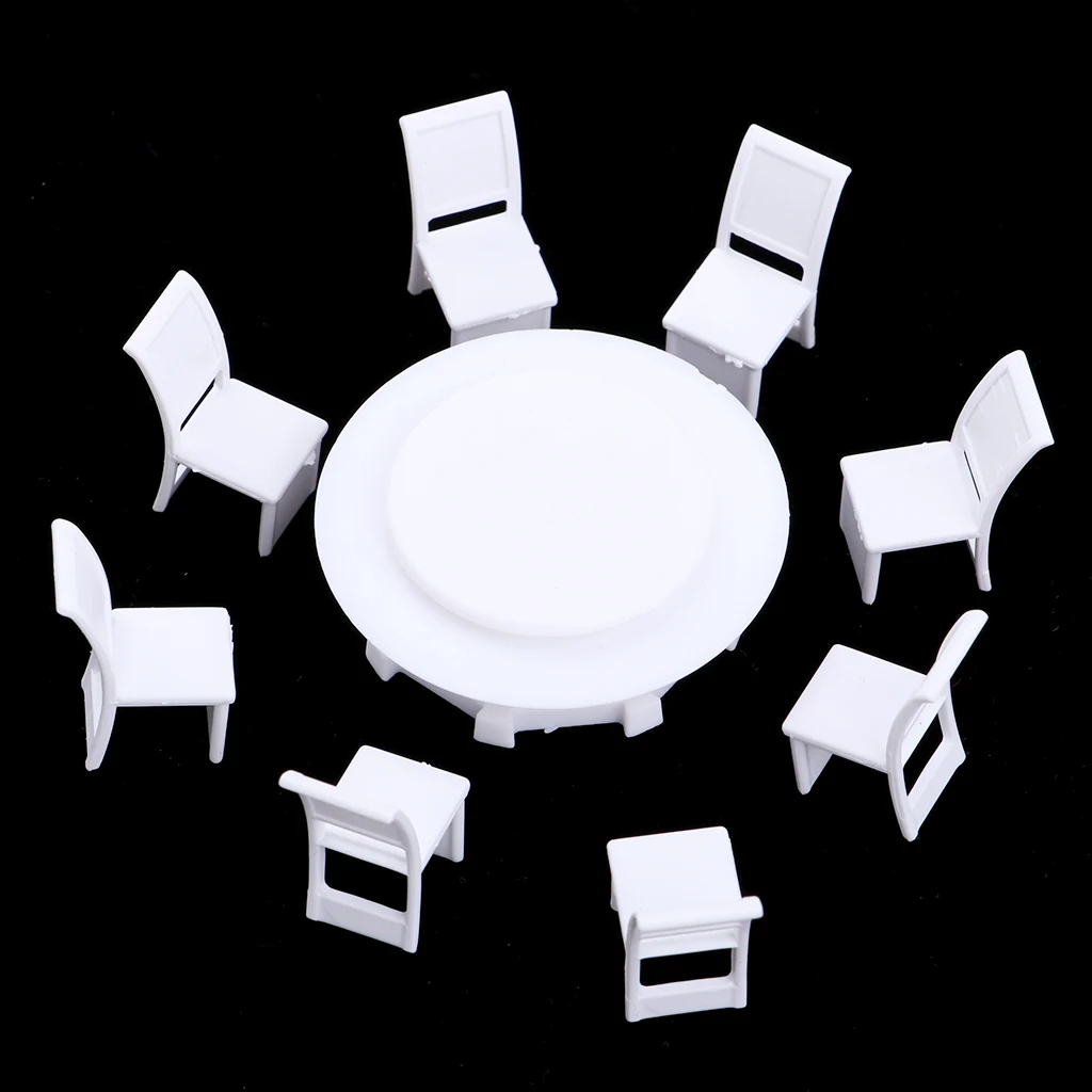 Miniature Kitchen Dining Table Chairs Model 1: 100 Accessory of