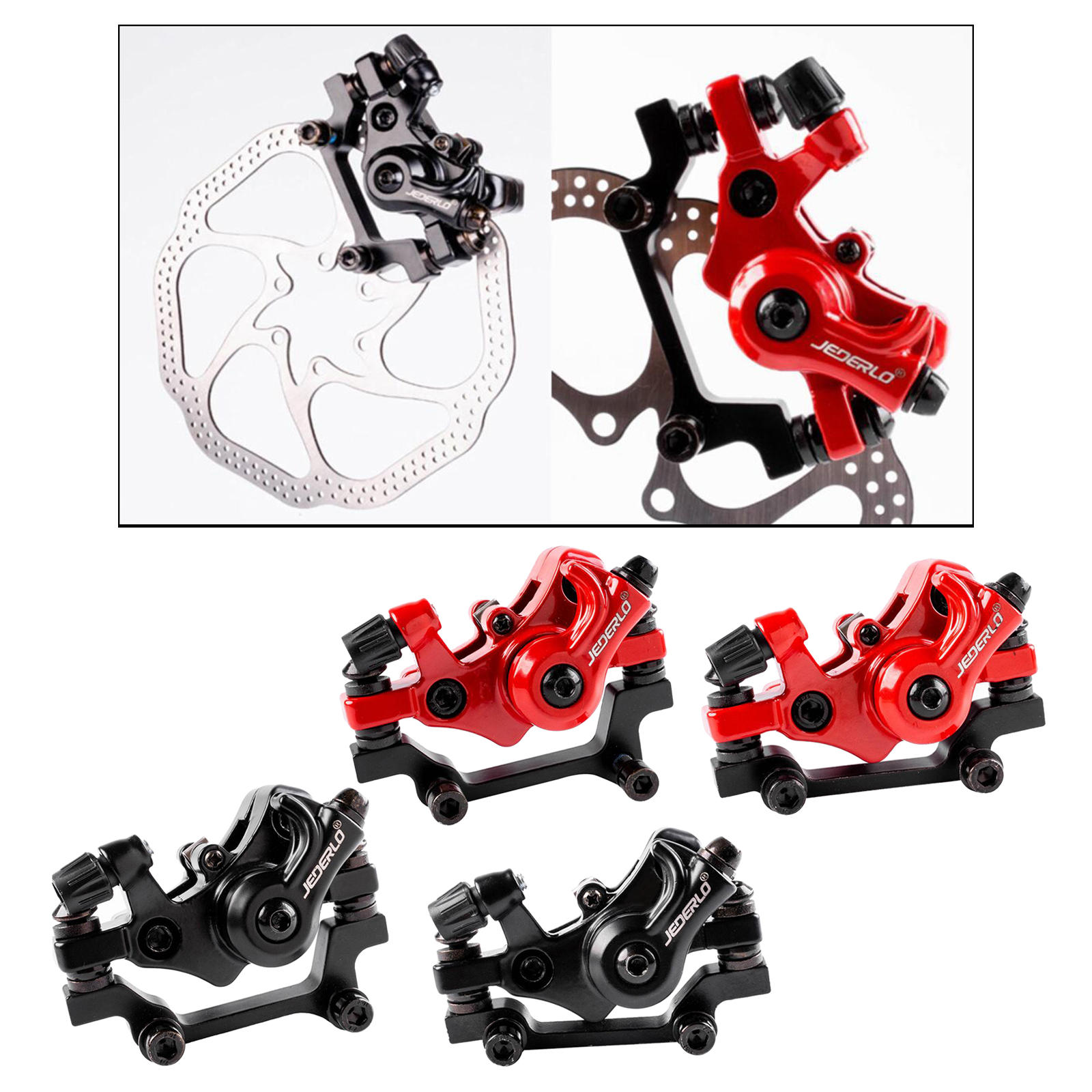 Bicycle Bike Mechanical Disc Brake Rear Caliper F160/R140 or R160/F180 Mountain Road Bicycle Disc Brake Calipers Replacement