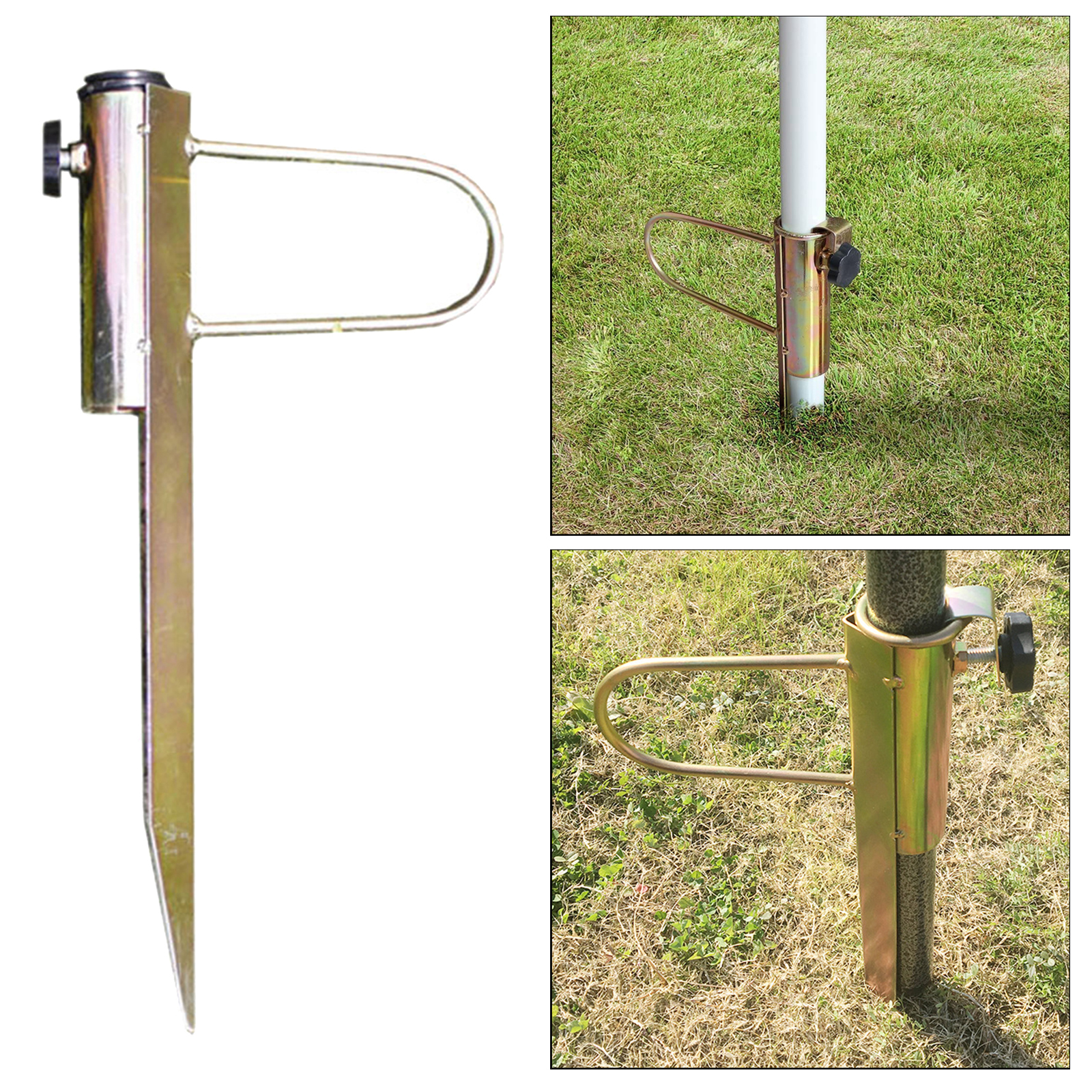 Pinic Fishing Camping Umbrella Base Stand Patio Parasol Ground Spike Holder