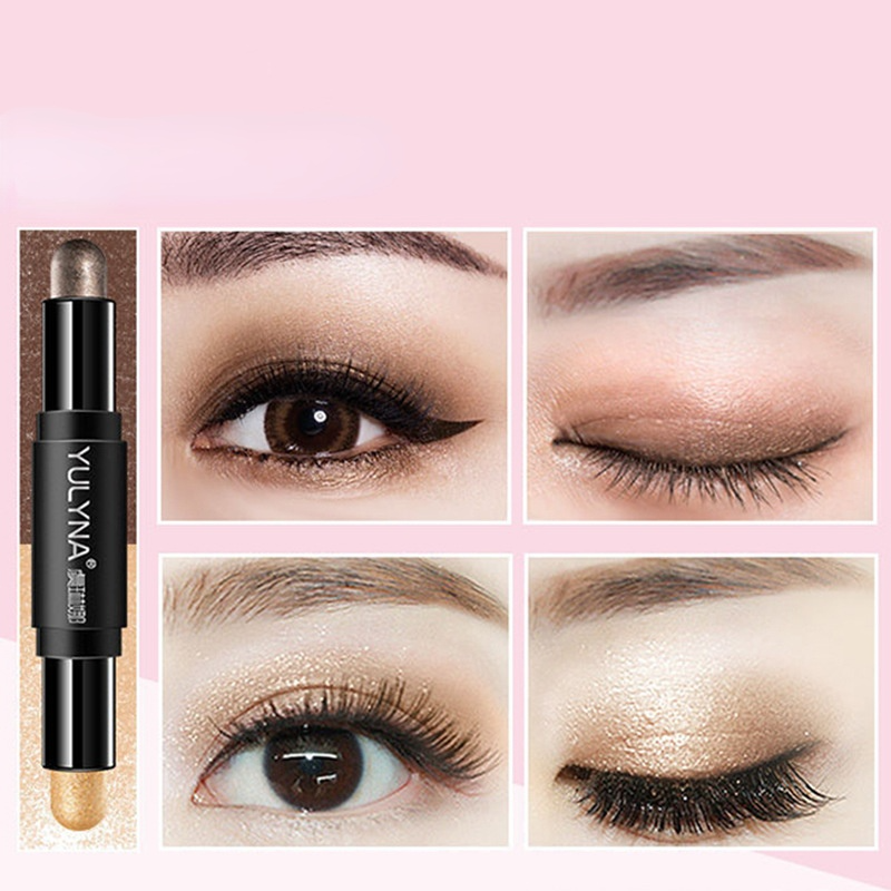 One-stroke two-use three-dimensional non-smoothing silkworm pen eye shadow pen make-up eyeshadow  beauty  eyeshadow