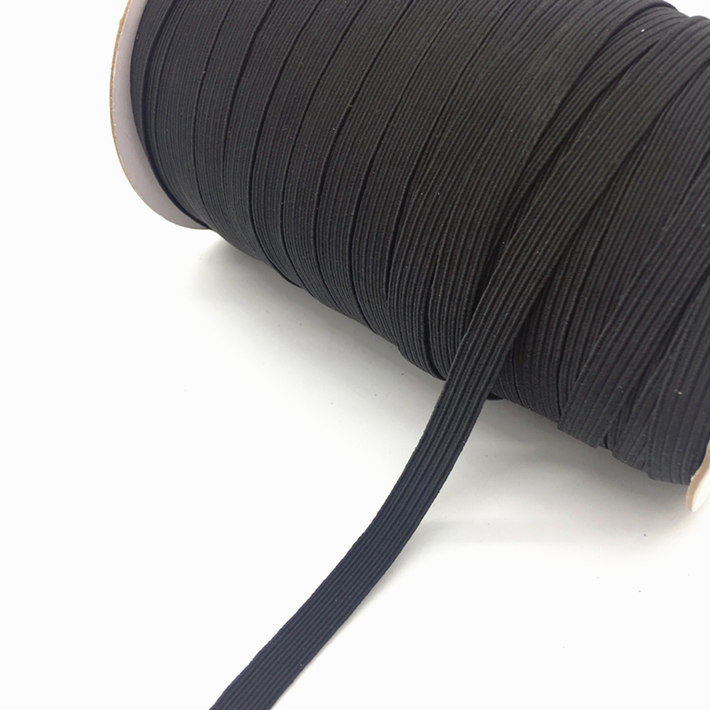 Description Picture 3 of item5yards 7mm High Quality Elastic Ribbon Sewing Elastic Band Fiat Rubber Band For Waist Band Stretch Rope Elastic Ribbon