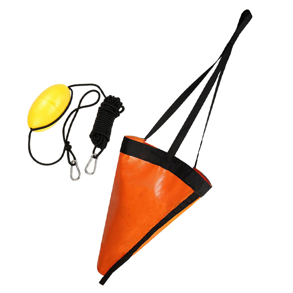 Sea Anchor Drogue Driftting Brake w/ 24inches 60cm Rope for 21ft / 6.2m boat
