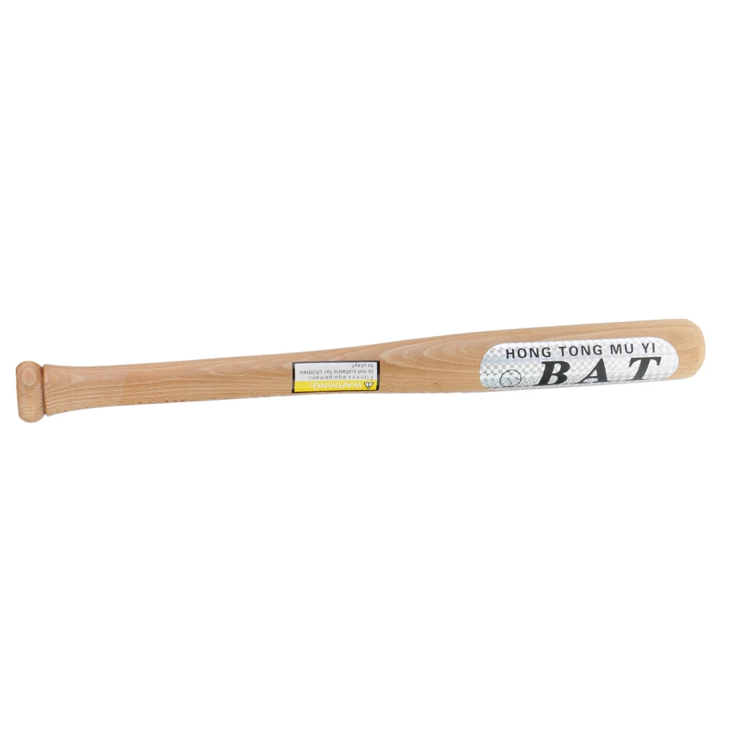 Wooden Baseball Bat 54CM Soft Round Wooden Ball And 2 Pieces