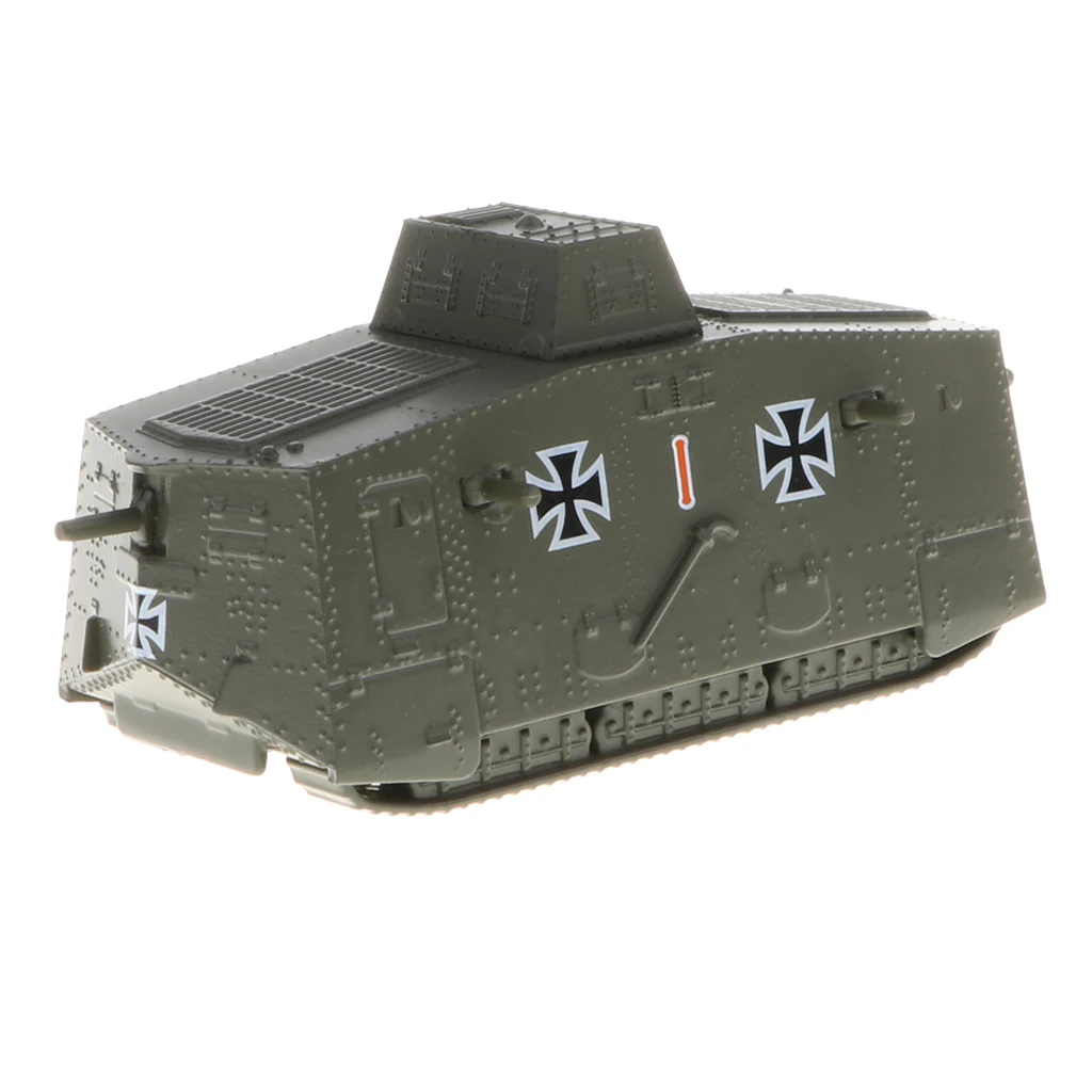 1/100 German A7V Tank Model WWI  Main Battle Tank Collectible Gift