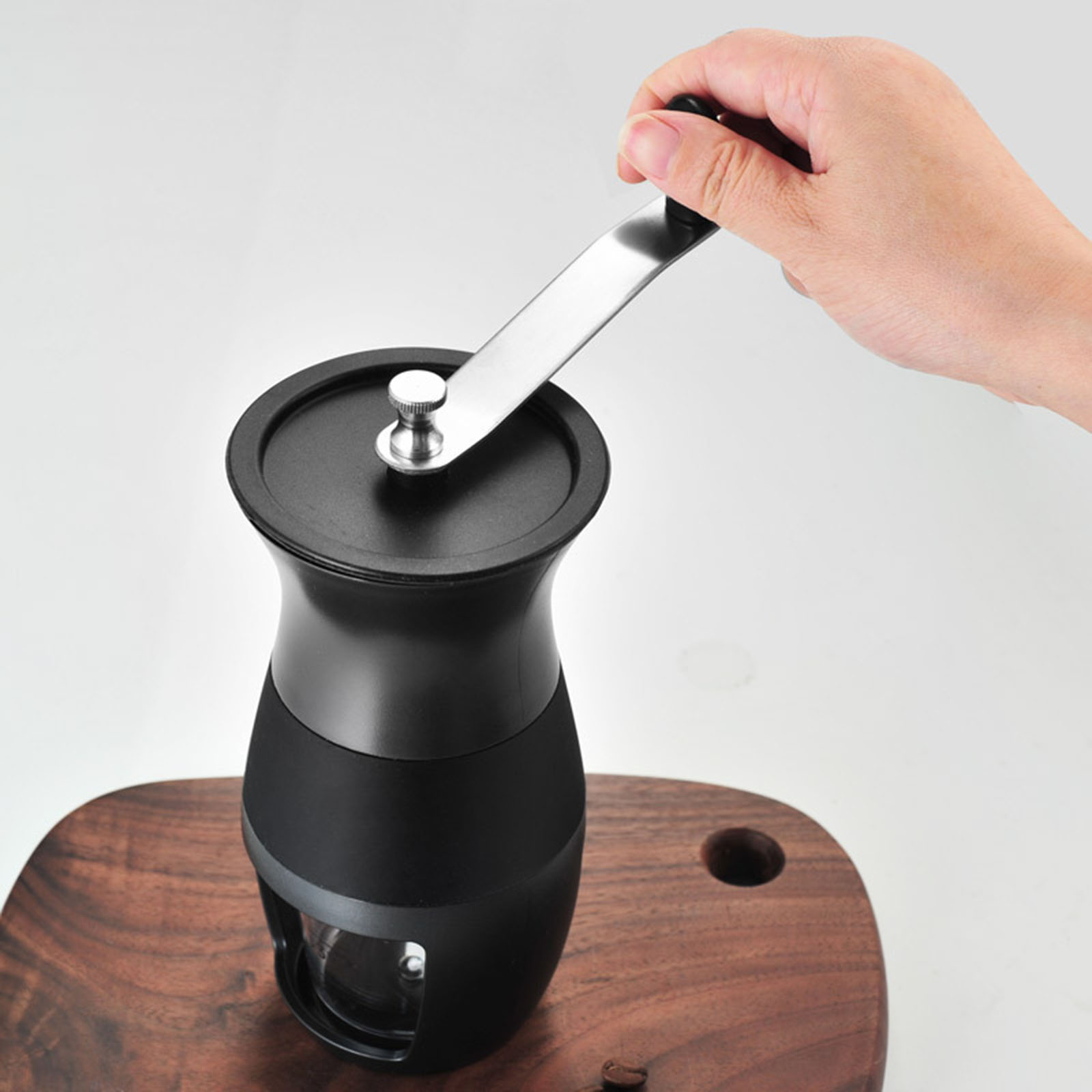 Manual Coffee Grinder Hand ABS Plastic Portable Coffee Bean Grinder for Travel Camping