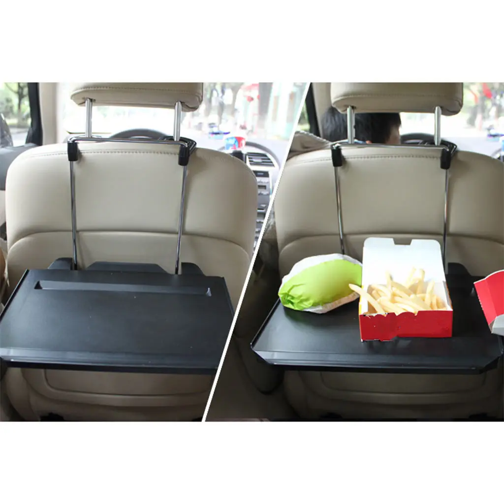 Steering Wheel Tray ABS Organizers Storage Interior Car Tray Stand Food Trays for Book Seat Back Snacks Laptop Eating