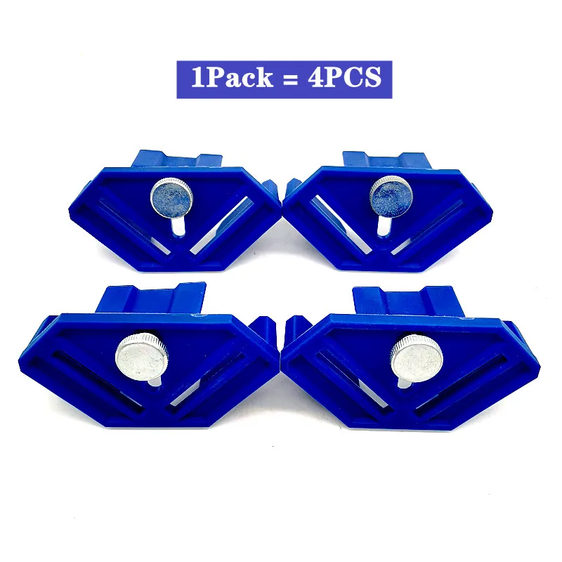 2X 4Pcs 4 Inch 90 Degrees Right Angle Clamps Corner Clamp Ruler Clamping B5K7 