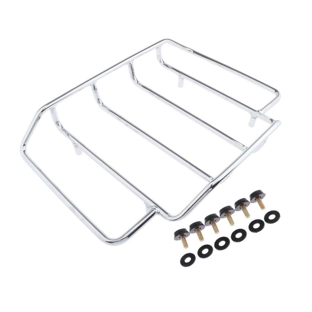 Motorcycle Rear Seat Luggage Rack, Support Shelf For 1984-2017 Harley Touring -King, Chopped