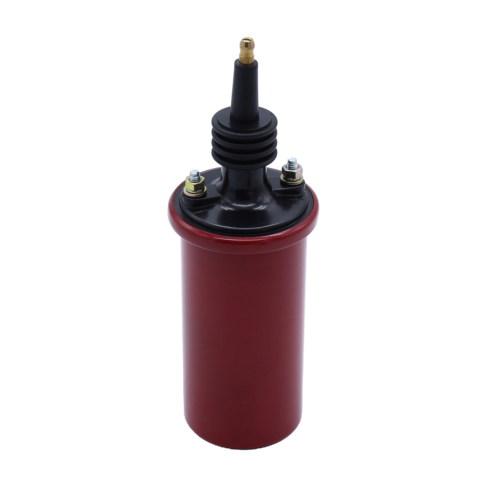 Red 8223 Blaster 3 Oil Filled Coil Ignition Coil Round without Label HEI-style Boot 45,000 Volts High Vibration
