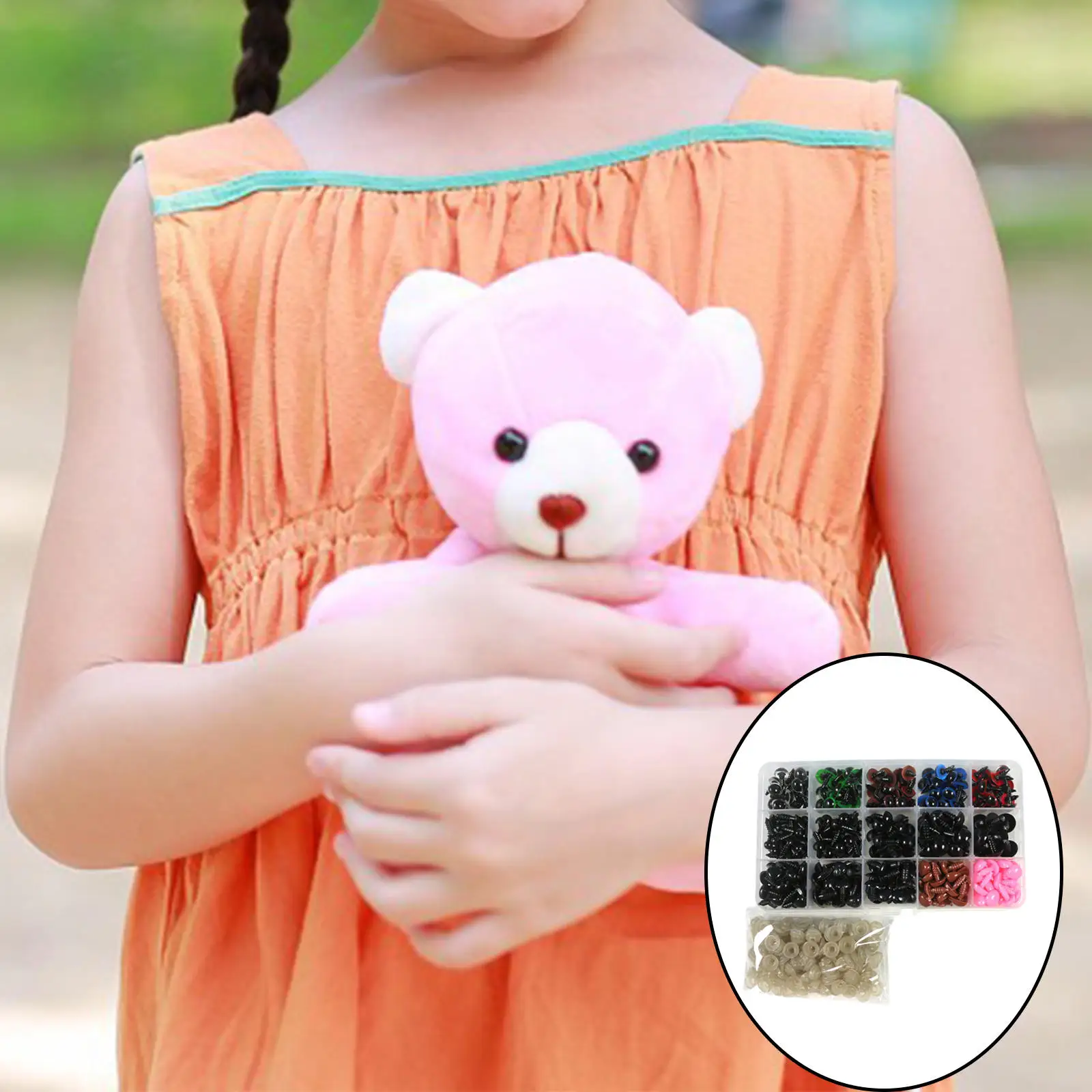 10mm Nasi di sicurezza per teddybear toy doll teddy bear Craft Nasi Shank Rondelle 