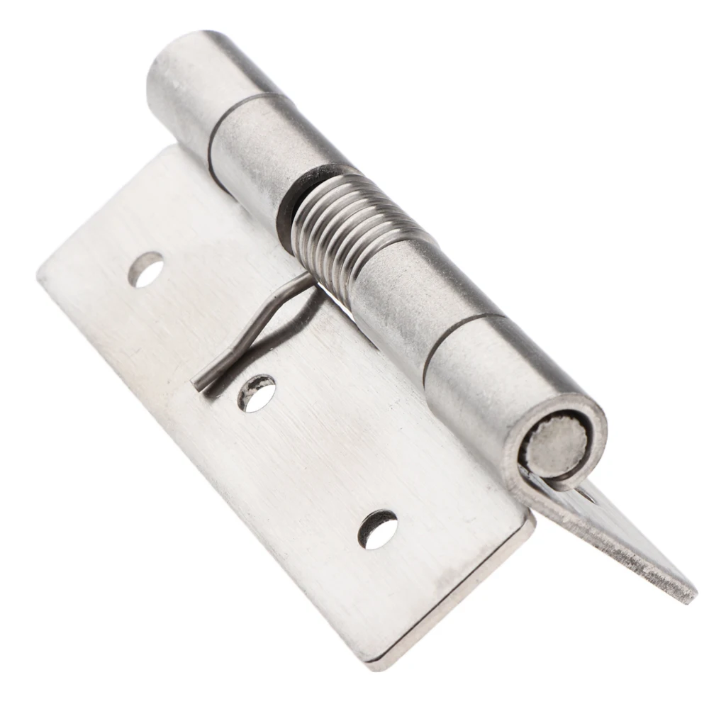 Stainless Steel Heavy Duty Spring Loaded Door Butt Hinge,Automatic Closing/Soft Closer/Adjustable Tension/Support Buffer