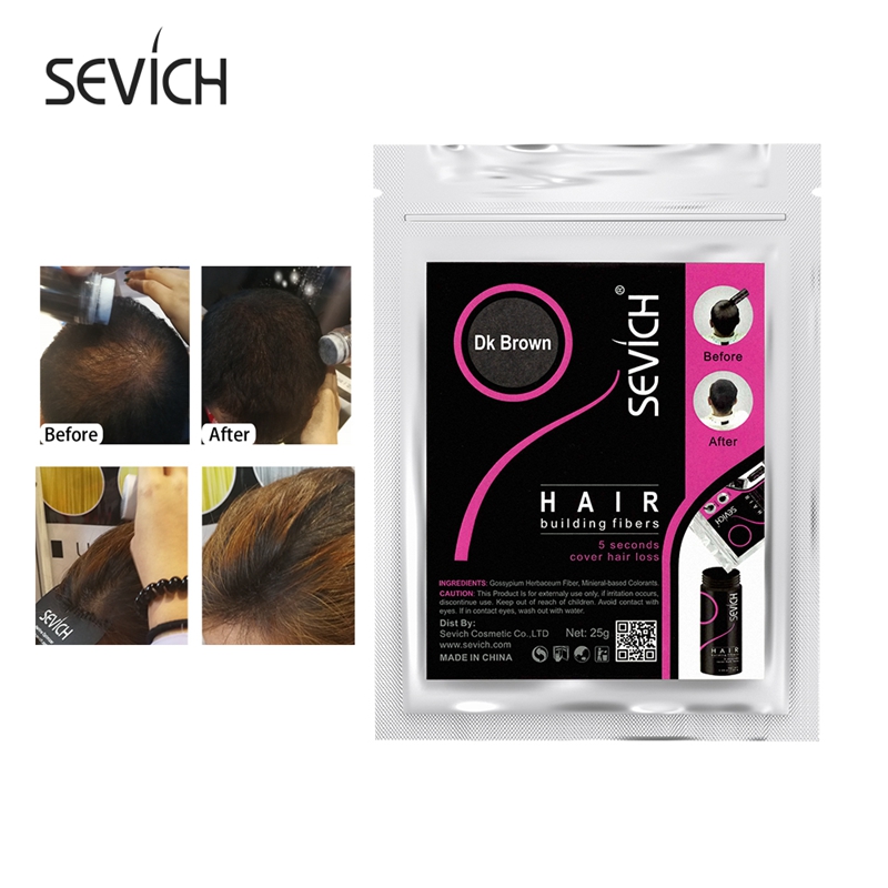 Best of Sevich 25g Refill Hair Thickening Fiber 10 Colors Hair Treatments Cover Thicken Powder Keratin Fibers Hair Care Product Reviews & Tips