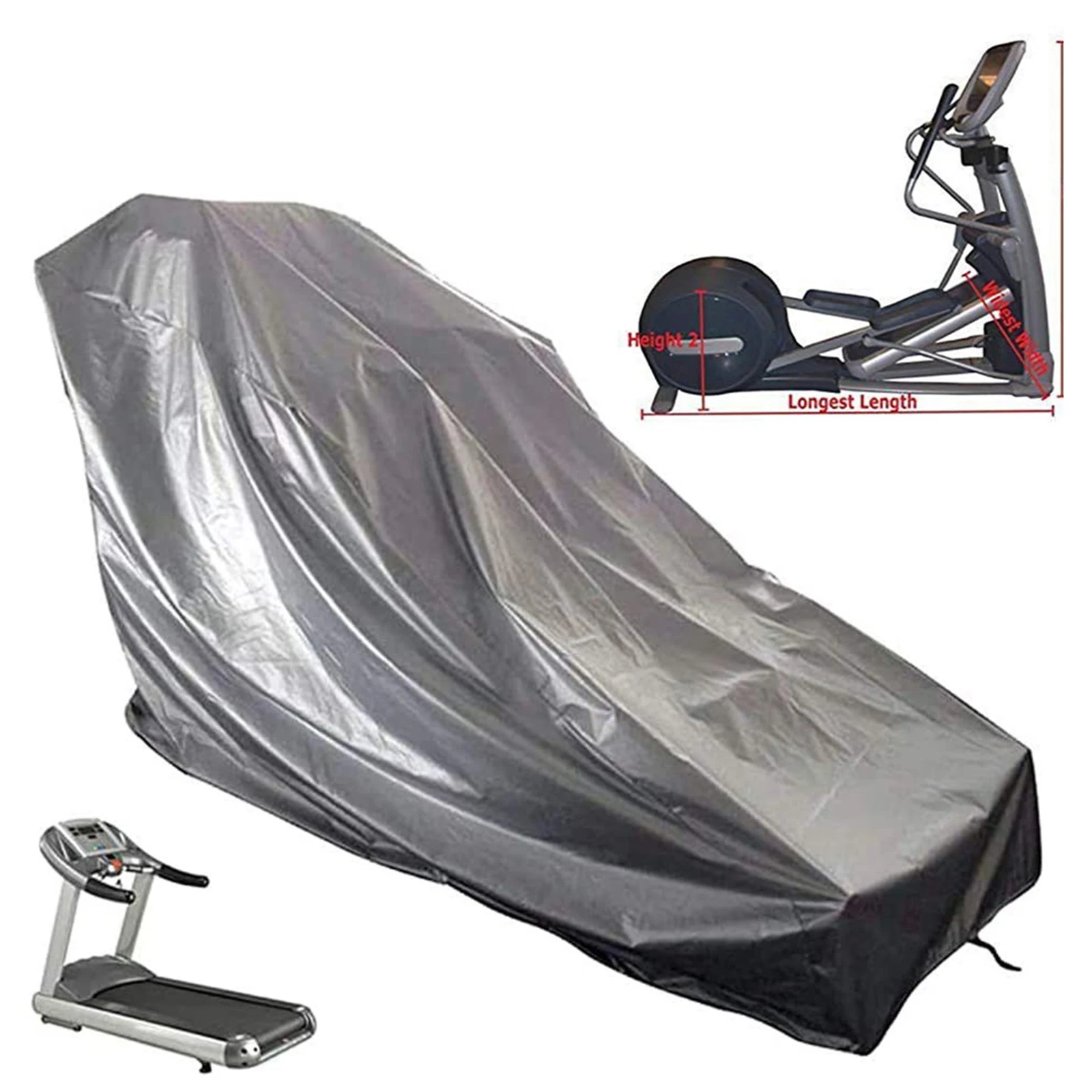 Portable Treadmill Cover Dust-Proof Windproof Oxford Cloth Exercise Bike Cover Protective Covers Bike Accessories