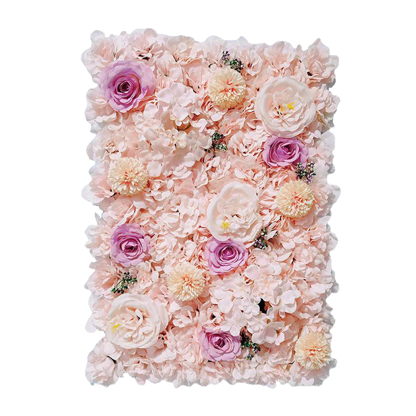Artificial Rose Flower Wall Panel Wedding Venue Backdrop Party Floral Decor 