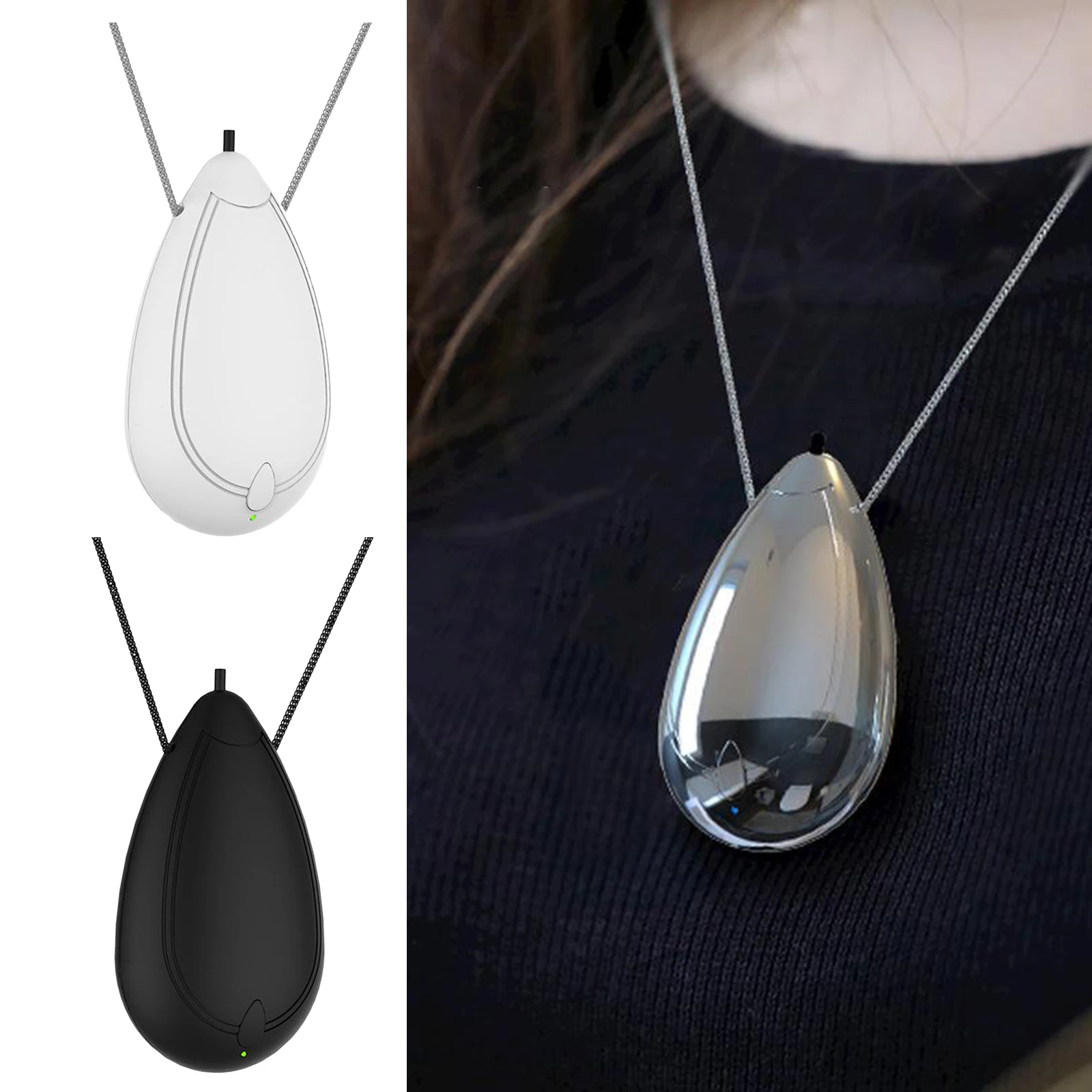 USB Mini Air Purifier Necklace Personals Wearable Negative Ion AIR