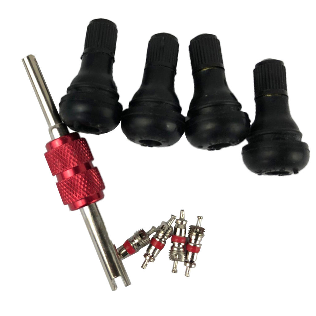 1 Set TR412 Snap-in Valve Tire Valve Stem Tool Remover Installation Kit For 0.453' Valve Stem Motorcycle ATV Vehicles Truck Etc