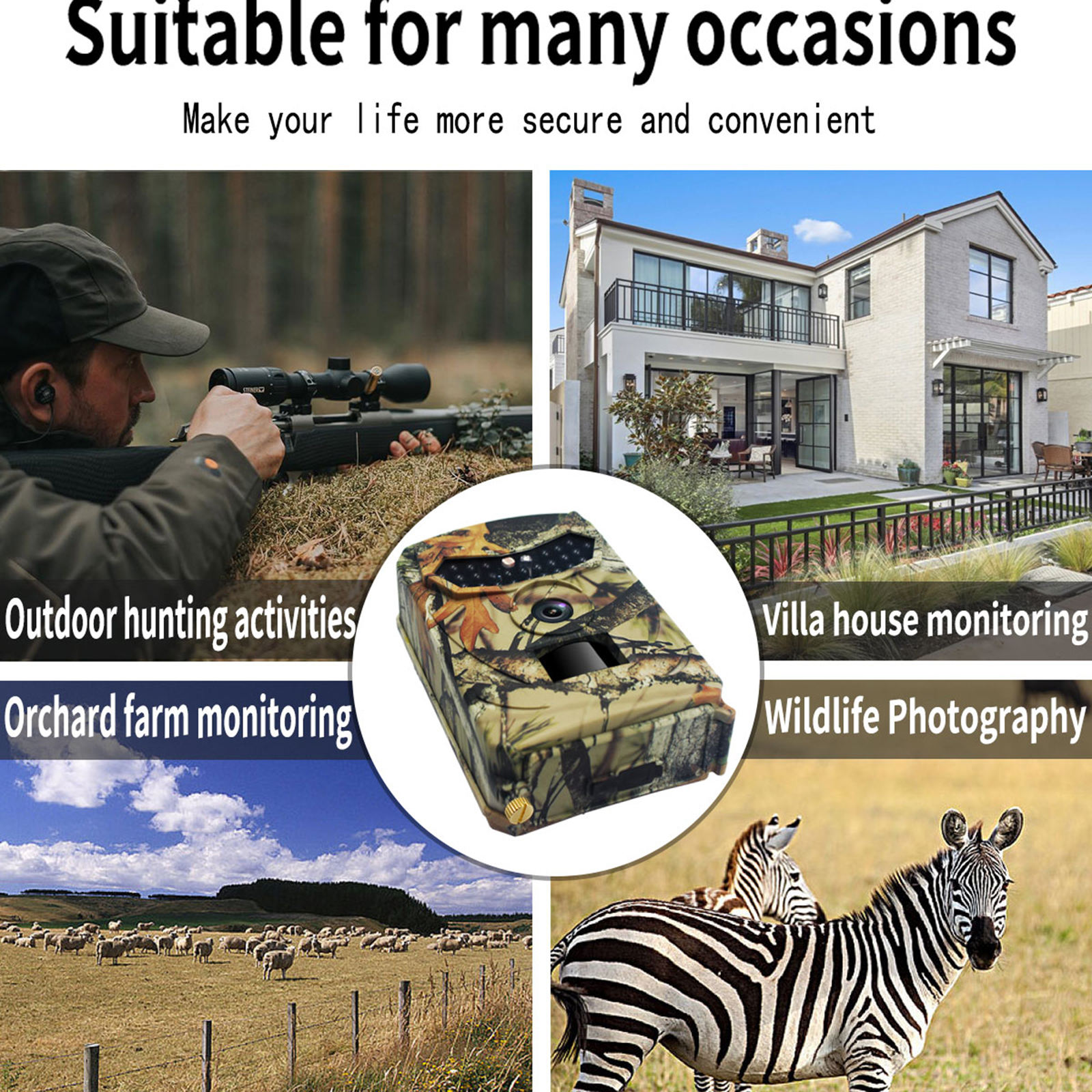 Wireless 1080P Mini Wildlife Camera Trail Camera IR Sensor IP56 Waterproof for Home Security Outdoor