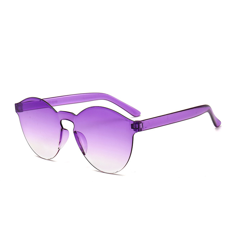 MUSELIFE Einteilige rahmenlose Sonnenbrille Damen Großhandel Mode Farbsonnenbrille Bonbonfarbene Brille Top Trendige Brillen – Detail 28