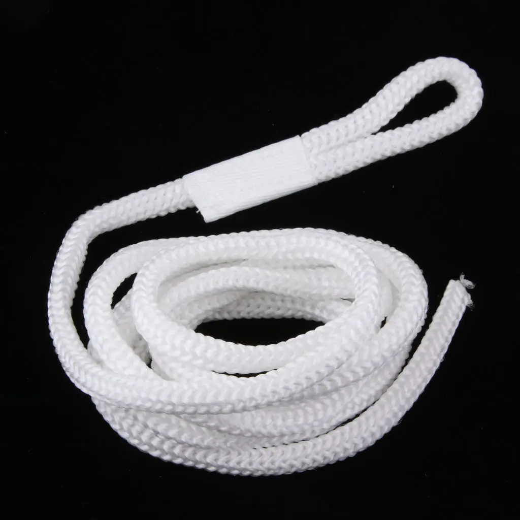 White Double Braid 1/4 INCH X 5 FT Boat BUMPER FENDER LINES Marine Docking Rope Resistant To Abrasion Mildew